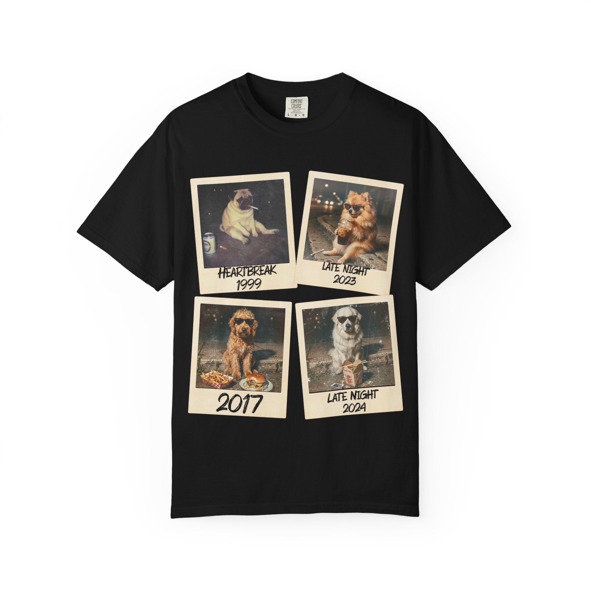 Personalized Polaroid Photo Tee — Custom Image & Text Options
