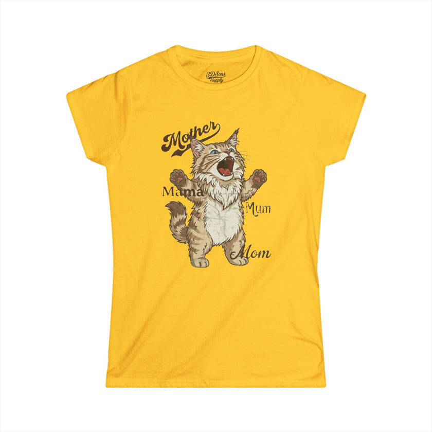 Maine Coon Cat Mama Mother's Day Tee