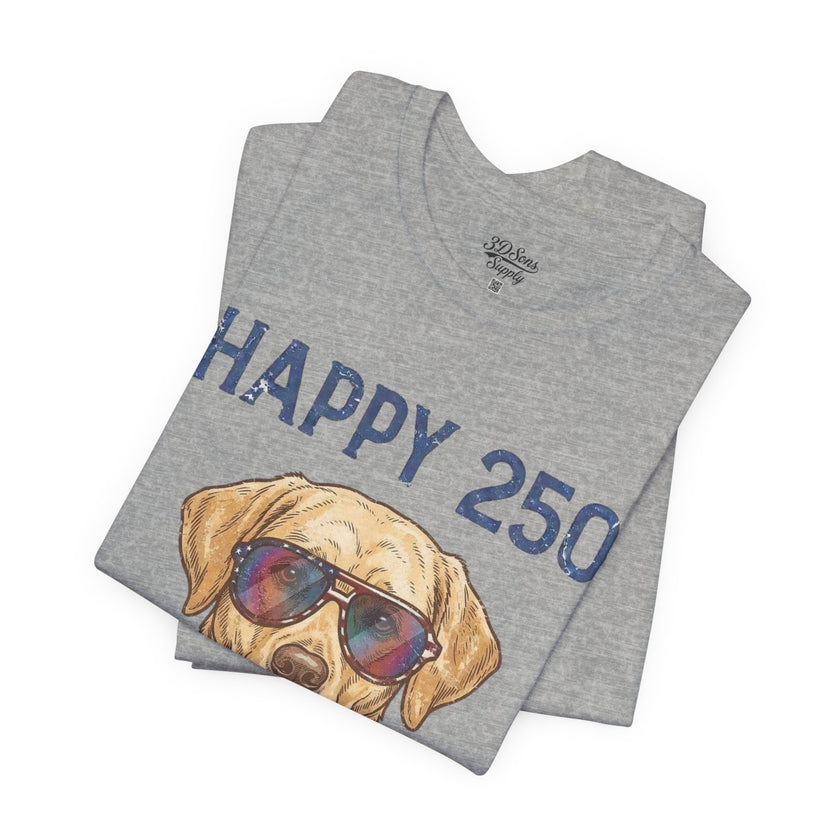 Patriotic Lab Dog Tee — 