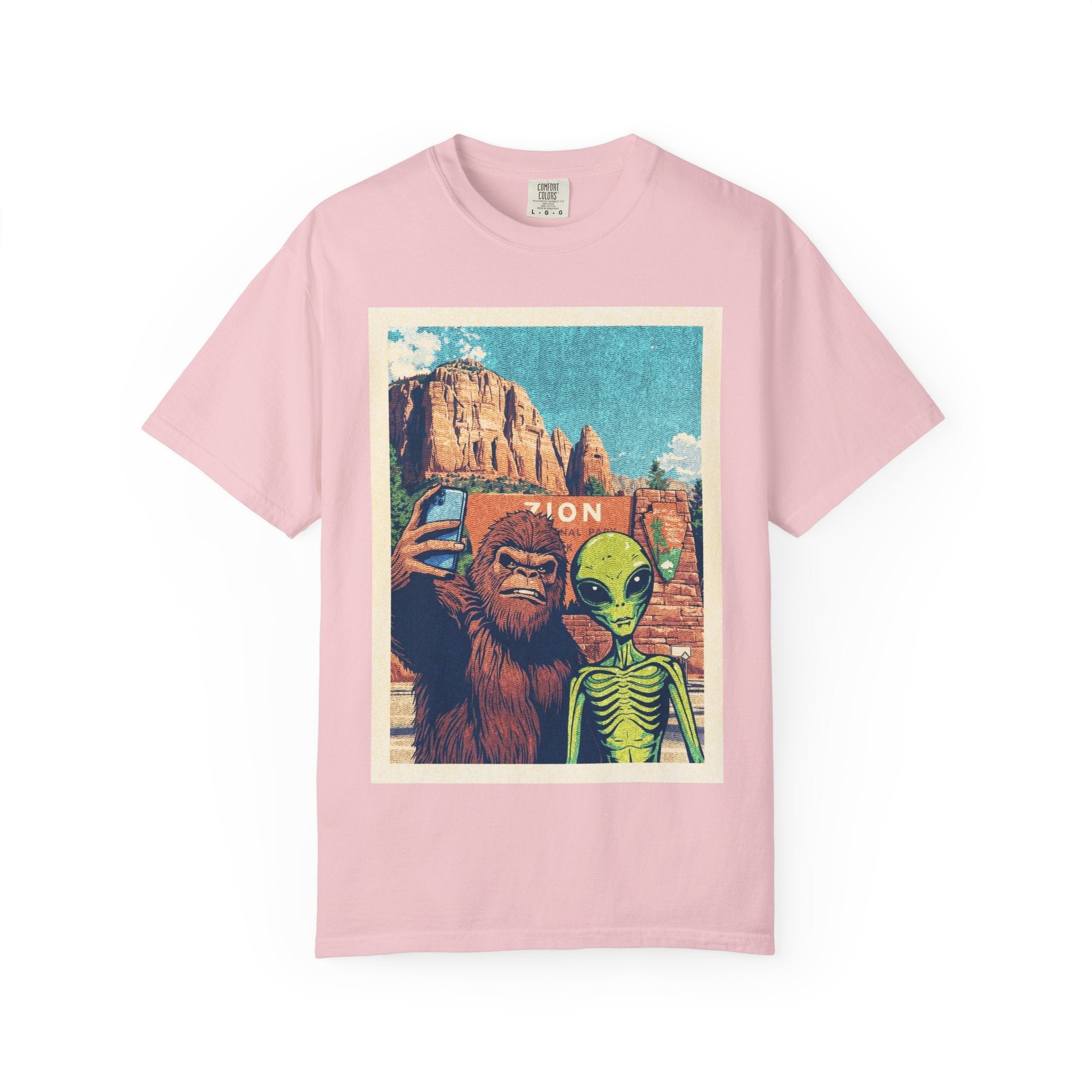 Alien & Bigfoot Zion National Park T-Shirt — National Park Adventure Tee