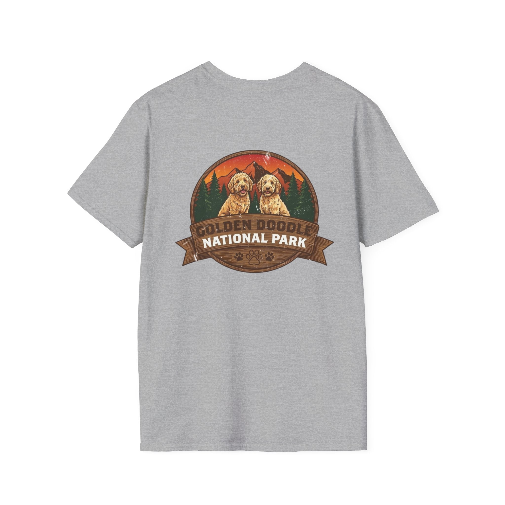 Golden Doodle National Park Staff T-Shirt | Retro Dog Lover Tee – 3D Sons Supply Co