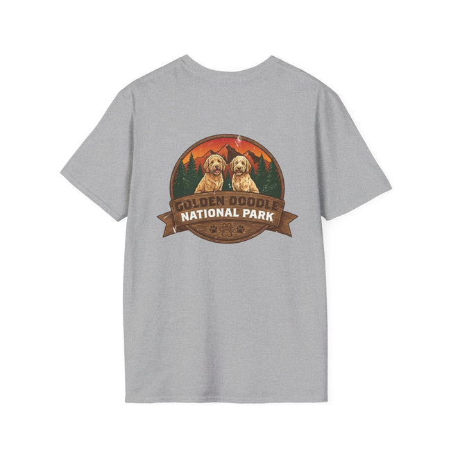 Golden Doodle National Park Staff T-Shirt | Retro Dog Lover Tee – 3D Sons Supply Co