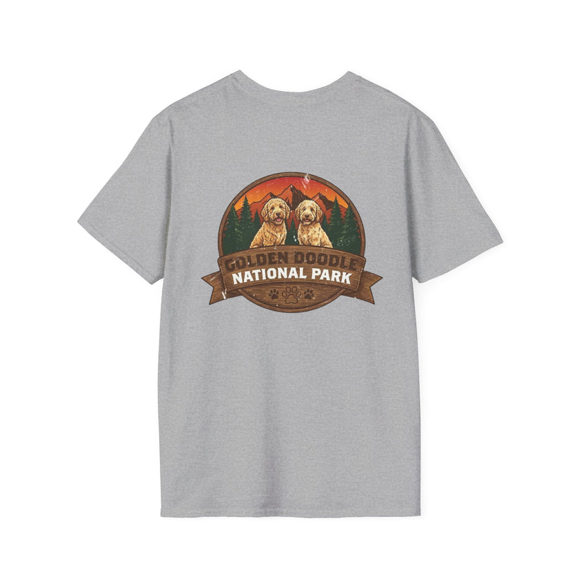 Golden Doodle National Park Staff T-Shirt | Retro Dog Lover Tee – 3D Sons Supply Co