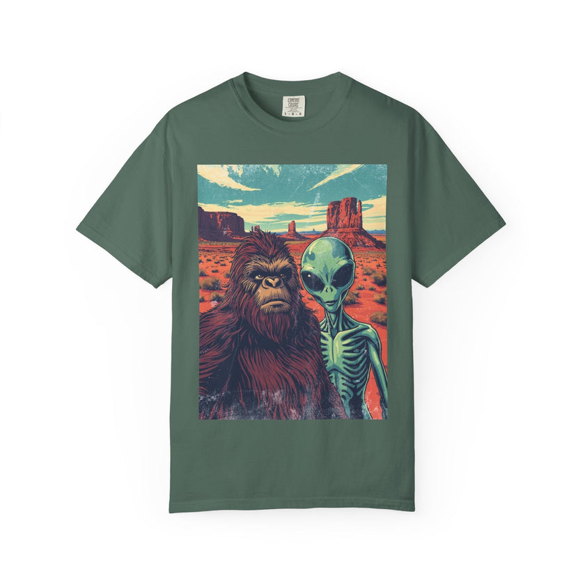 Alien & Bigfoot Monument Park T-Shirt