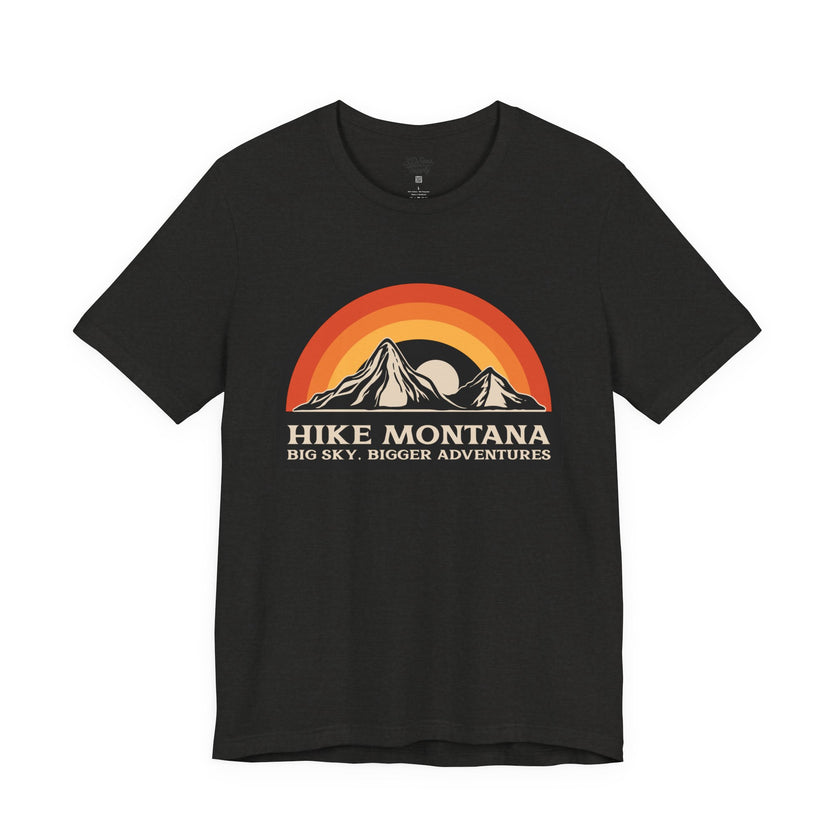 Hike Montana Mountain Adventure T-Shirt — Hiking Graphic Tee