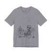 Alien Cowboy Sitting in Desert Tee | Night Sky Lawn Chair