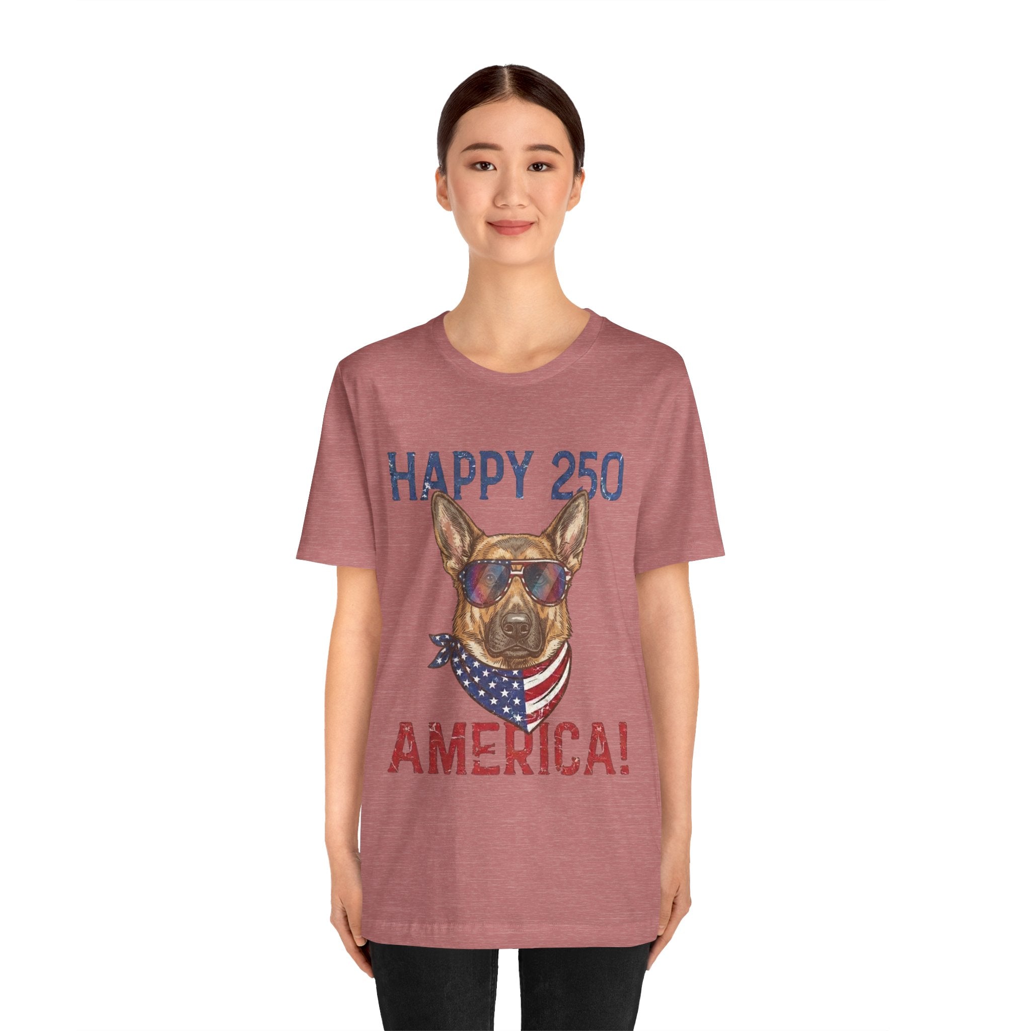 Happy 250 America! German Shepherd 4th of July T-Shirt