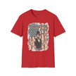 Pumped for July 4th T-Shirt | Patriotic Buff Abraham Lincoln Flag Design