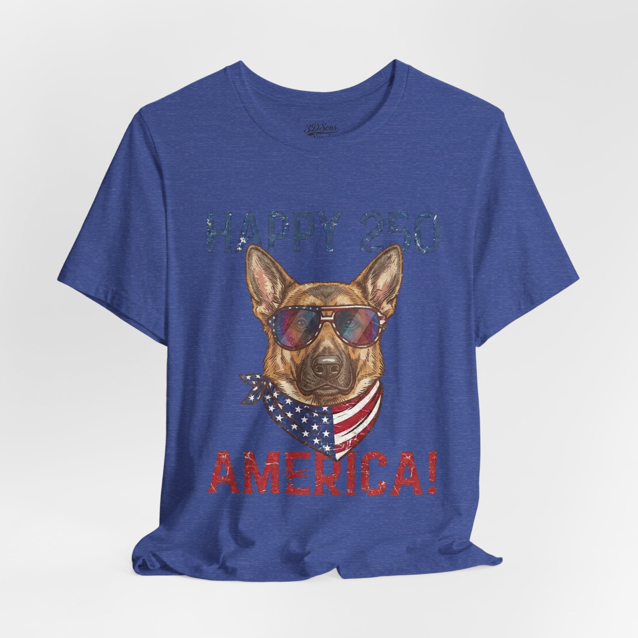 Happy 250 America! German Shepherd 4th of July T-Shirt