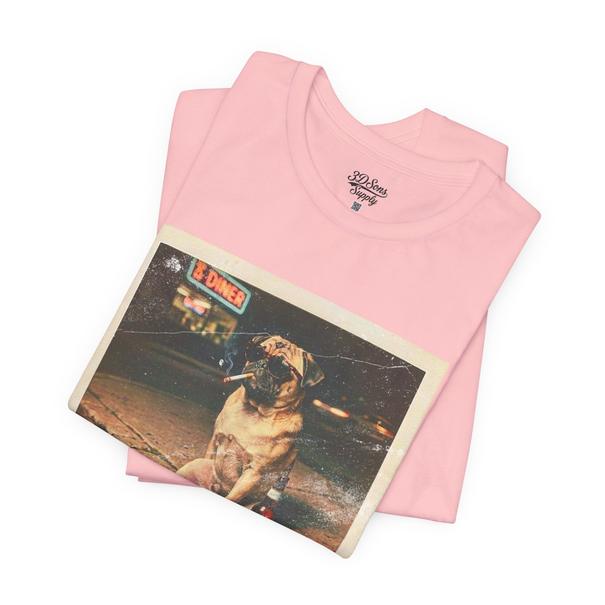 Vintage Pug Photo Tee — 