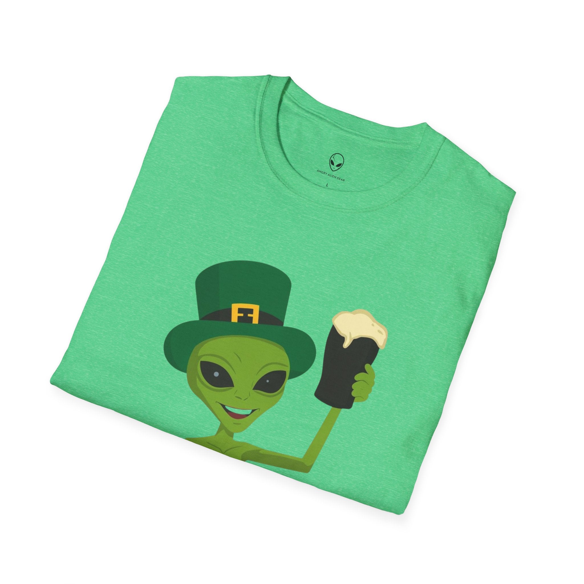 Alien Drinking Guinness Take Me To Your Guinness Tee Shirt, St. Patricks Day Alien