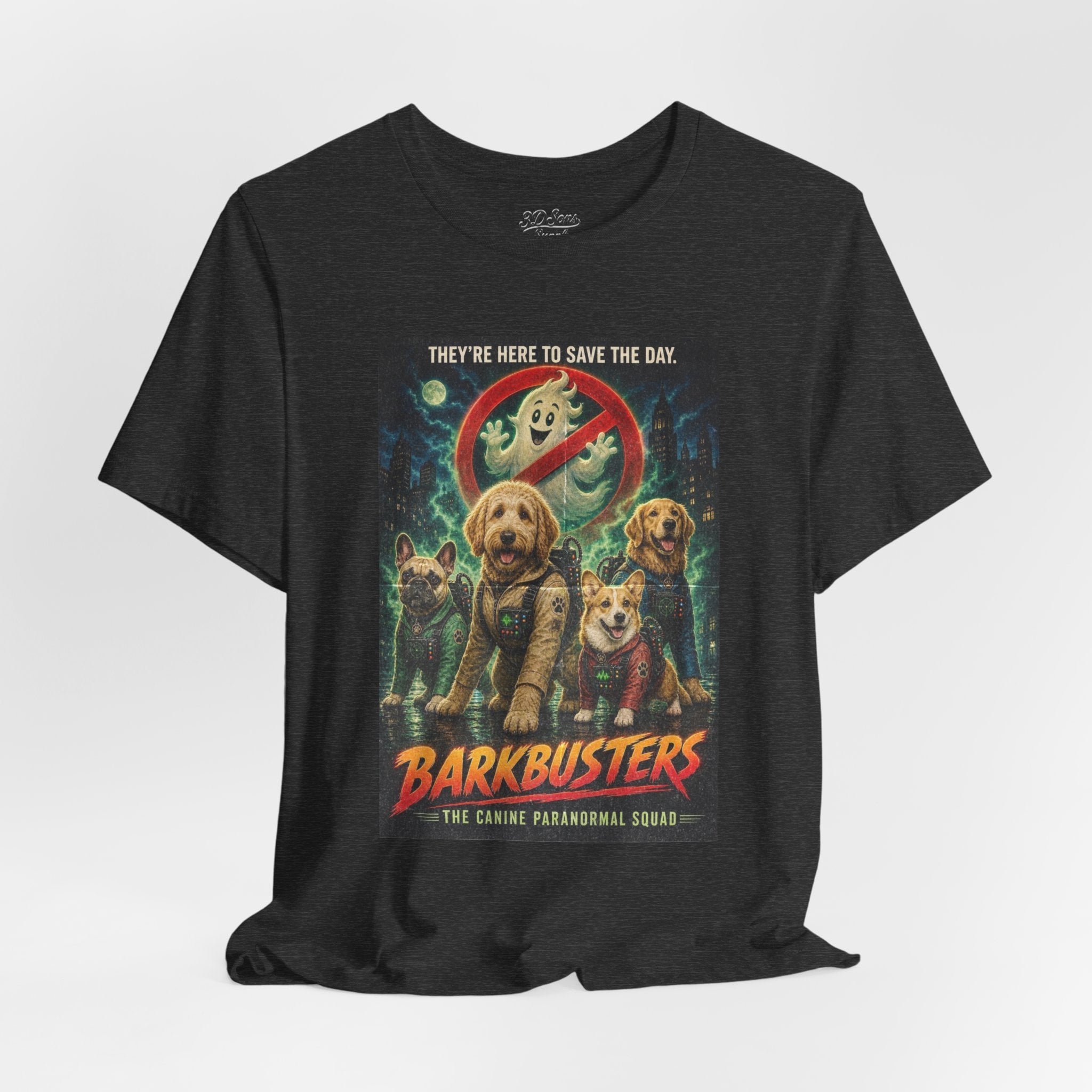 Barkbusters Retro Dog Movie Tee — 