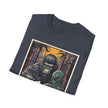 Bigfoot & Alien Playing Poker T-Shirt — Funny Cryptid Woods Tee