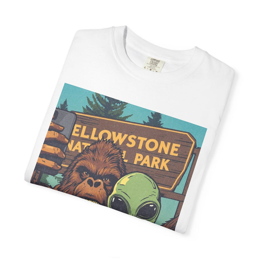 Alien & Bigfoot Yellowstone T-Shirt