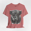 Highland Cow Smoking Tee — Vintage Highland Cattle Graphic T-Shirt
