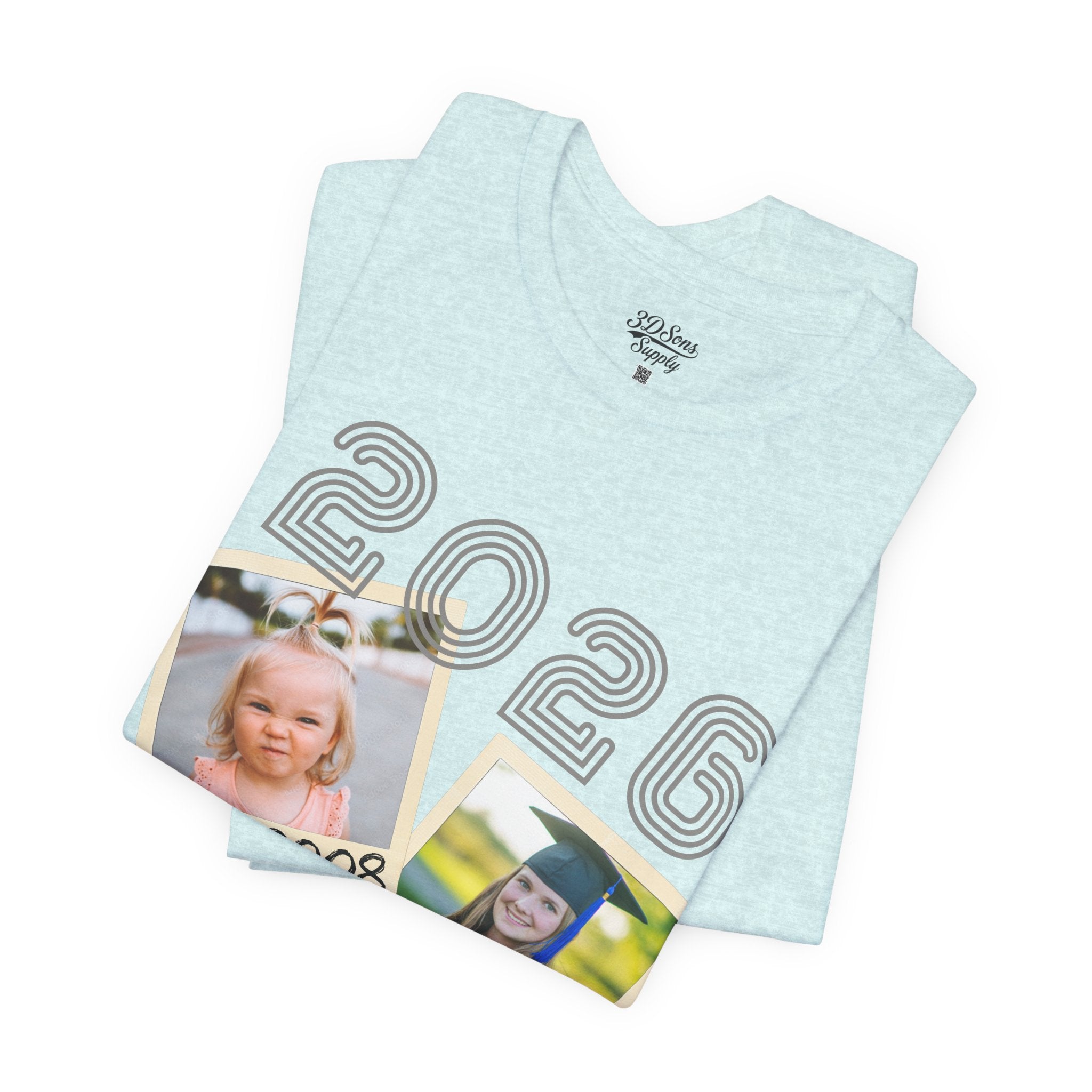 Personalized Custom Graduation & Parent Gift - Throwback Photo Memory Tee