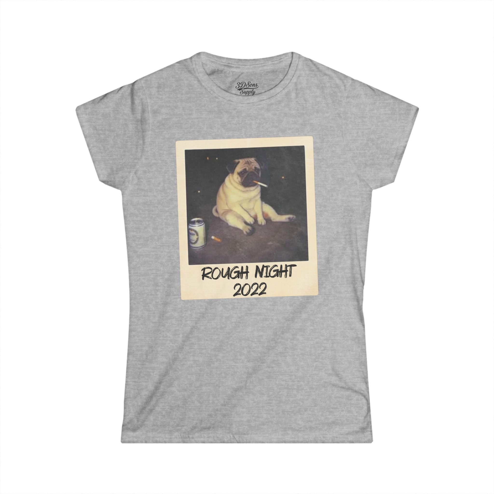 Personalized Polaroid Photo Tee – Custom Women's Softstyle T-Shirt