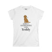 Personalized Karma Golden Doodle Name Tee | Mid Century Dog Shirt