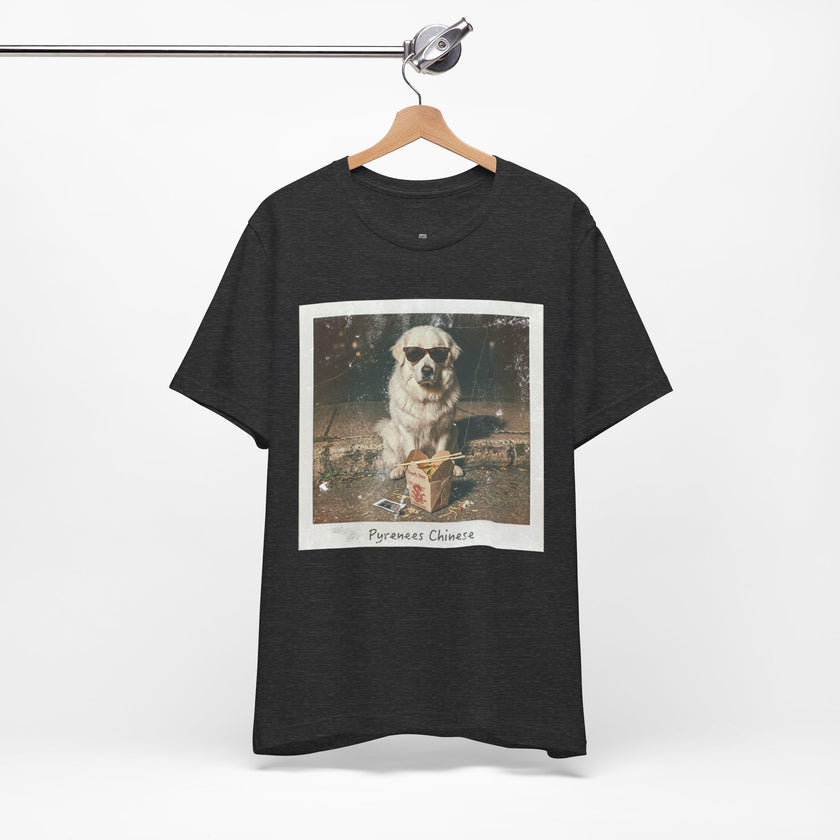 Pyreneese Chin Photo Tee — Vintage Pup Graphic T-Shirt