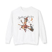 Spellbound After Dark Witch on Broom Sweatshirt | Halloween Cat Moon
