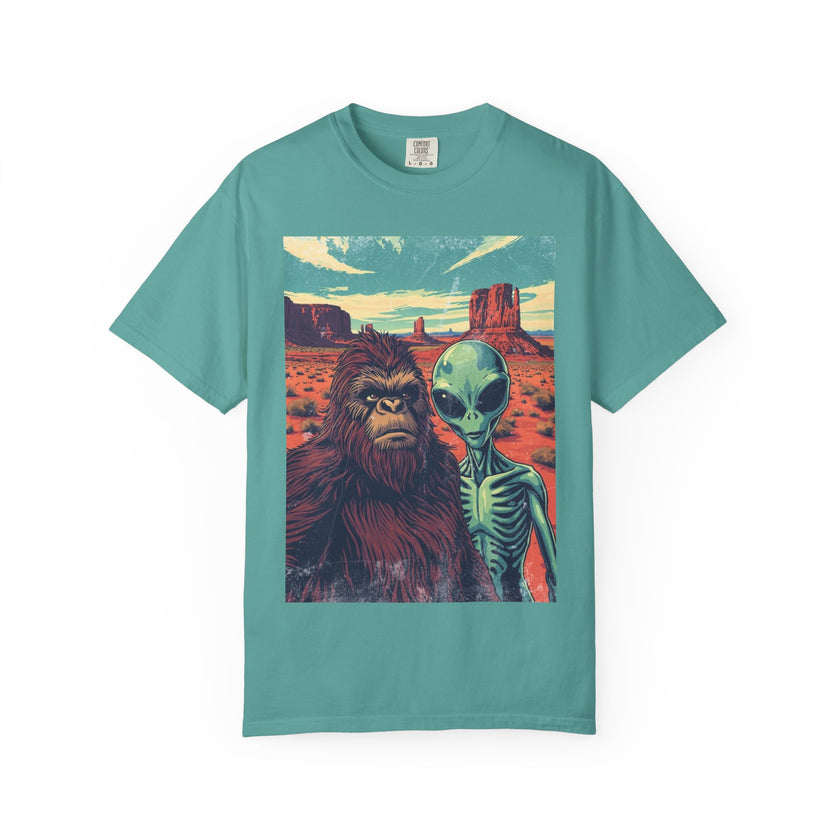 Alien & Bigfoot Monument Park T-Shirt