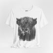 Highland Cow Smoking Tee — Vintage Highland Cattle Graphic T-Shirt