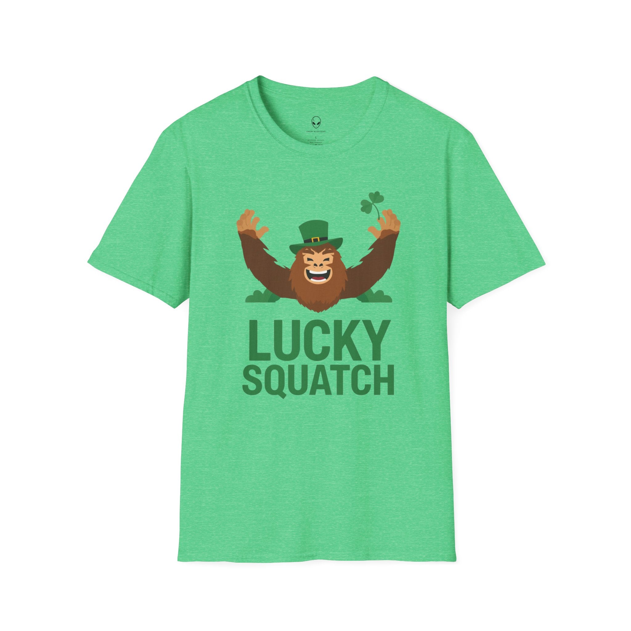 Lucky Squatch Sasquatch T-Shirt St. Patricks Day Bigfoot Shamrock