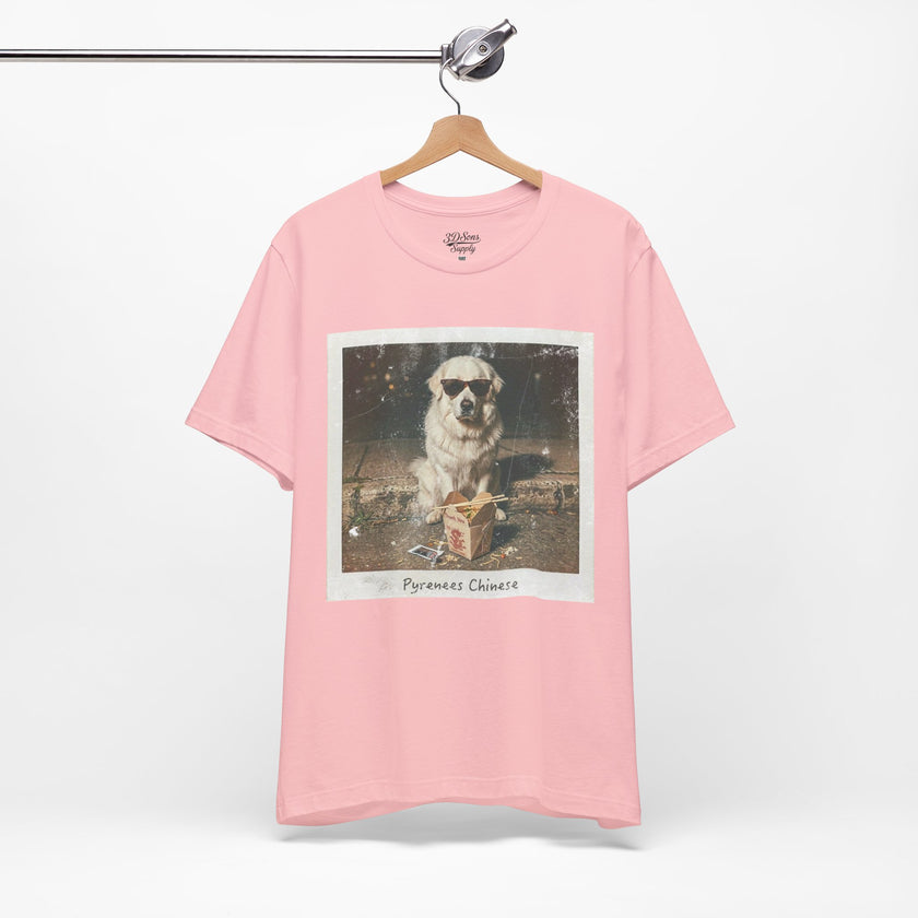 Pyreneese Chin Photo Tee — Vintage Pup Graphic T-Shirt