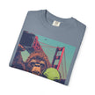Alien & Bigfoot Golden Gate Bridge T-Shirt — San Francisco UFO & Cryptid Tee