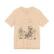 Alien Cowboy Sitting in Desert Tee | Night Sky Lawn Chair