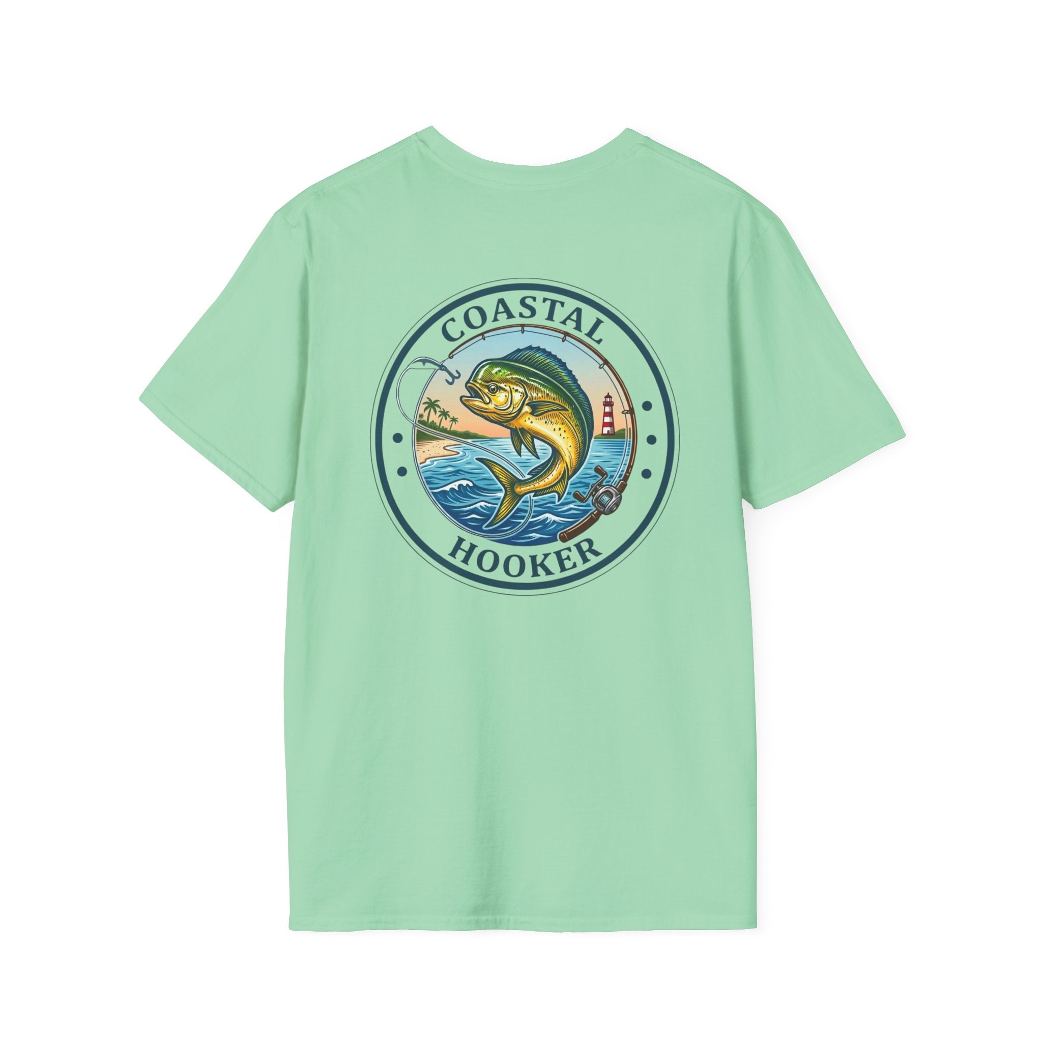 Coastal Hooker Tropical Dorado T-Shirt | Fishing Graphic Tee, Dead Sea Surf