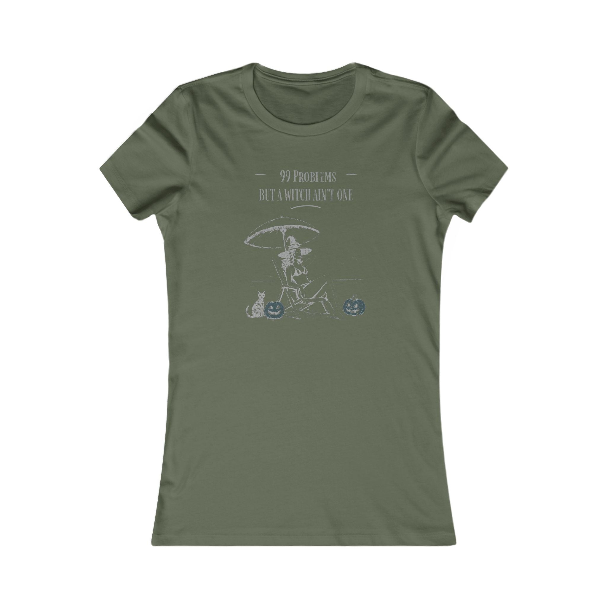 Women's Tee - '99 Problems But A Witch Ain't One' Halloween Shirt