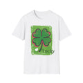 Green Four Leaf Clover Lucky Tee Shirt, St. Patrick's Day Shamrock Tee Women