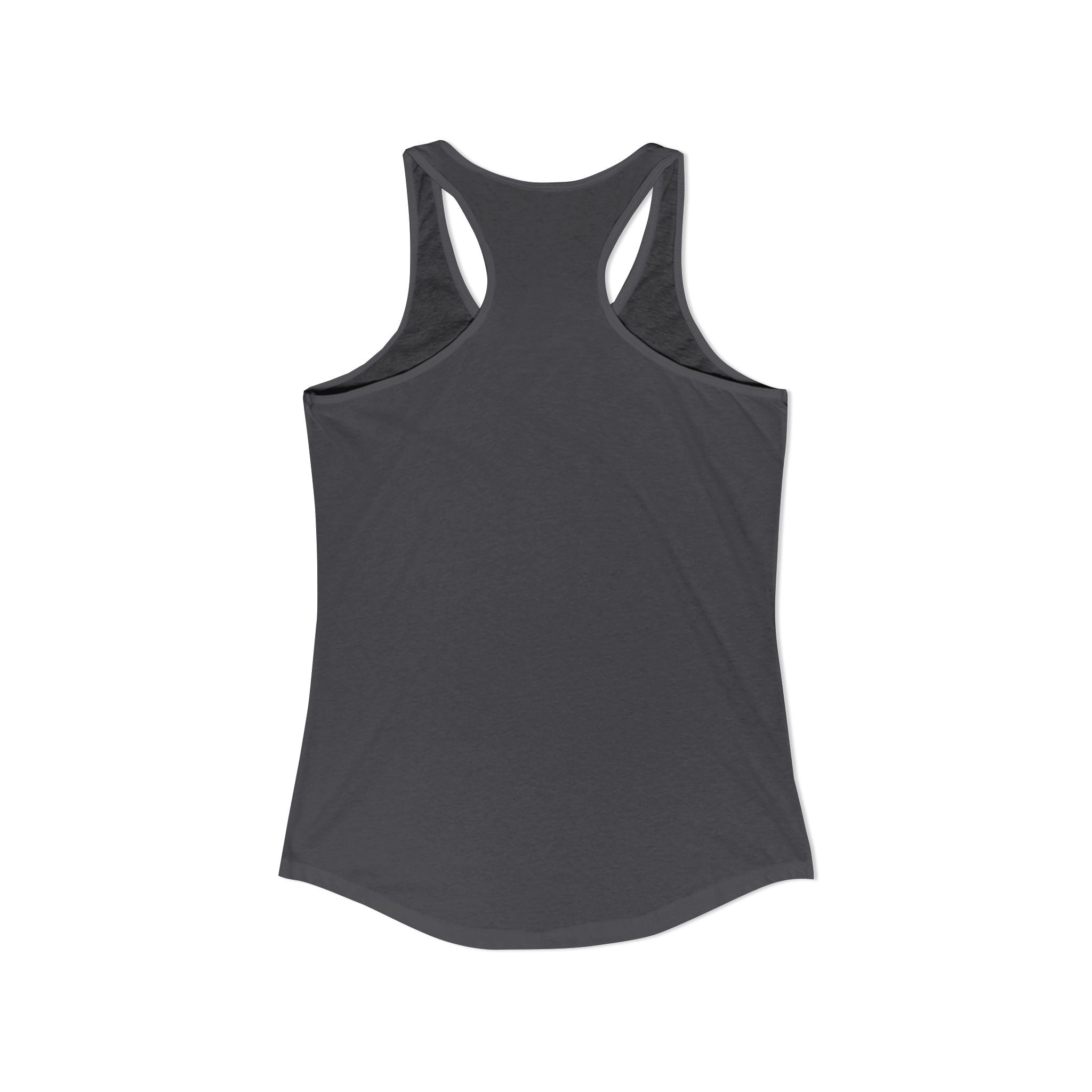 Smoking German Shepard Photo Racerback Tank — Vintage Pup Graphic