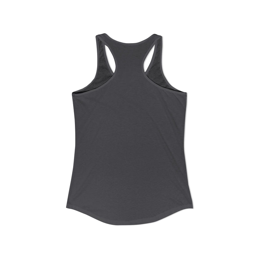 Smoking German Shepard Photo Racerback Tank — Vintage Pup Graphic