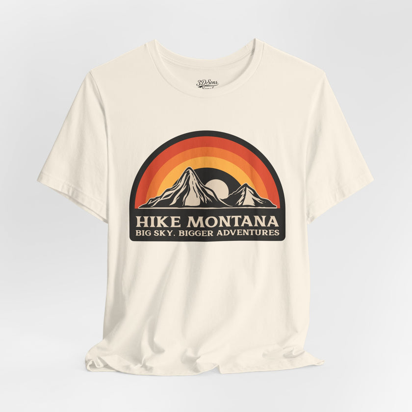 Hike Montana Mountain Adventure T-Shirt — Hiking Graphic Tee