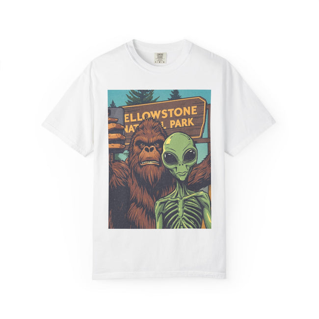 Alien & Bigfoot Yellowstone T-Shirt