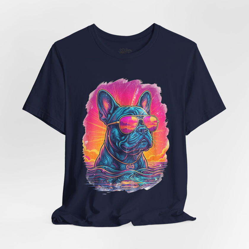 French Bulldog Retro 90s Tee — Vice City Vintage Dog Graphic