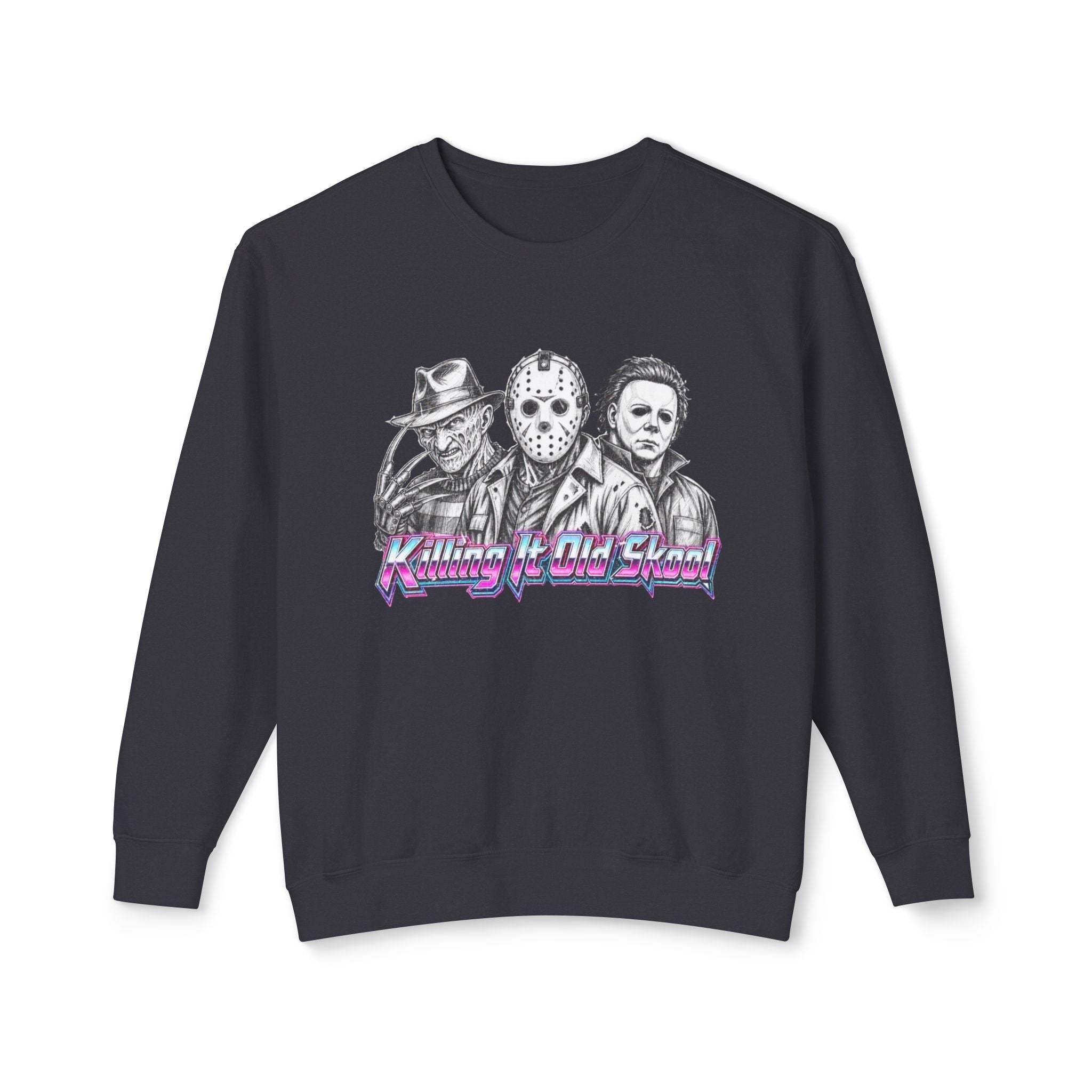 Retro Slasher Icons Sweatshirt | Freddy Jason Michael Crewneck