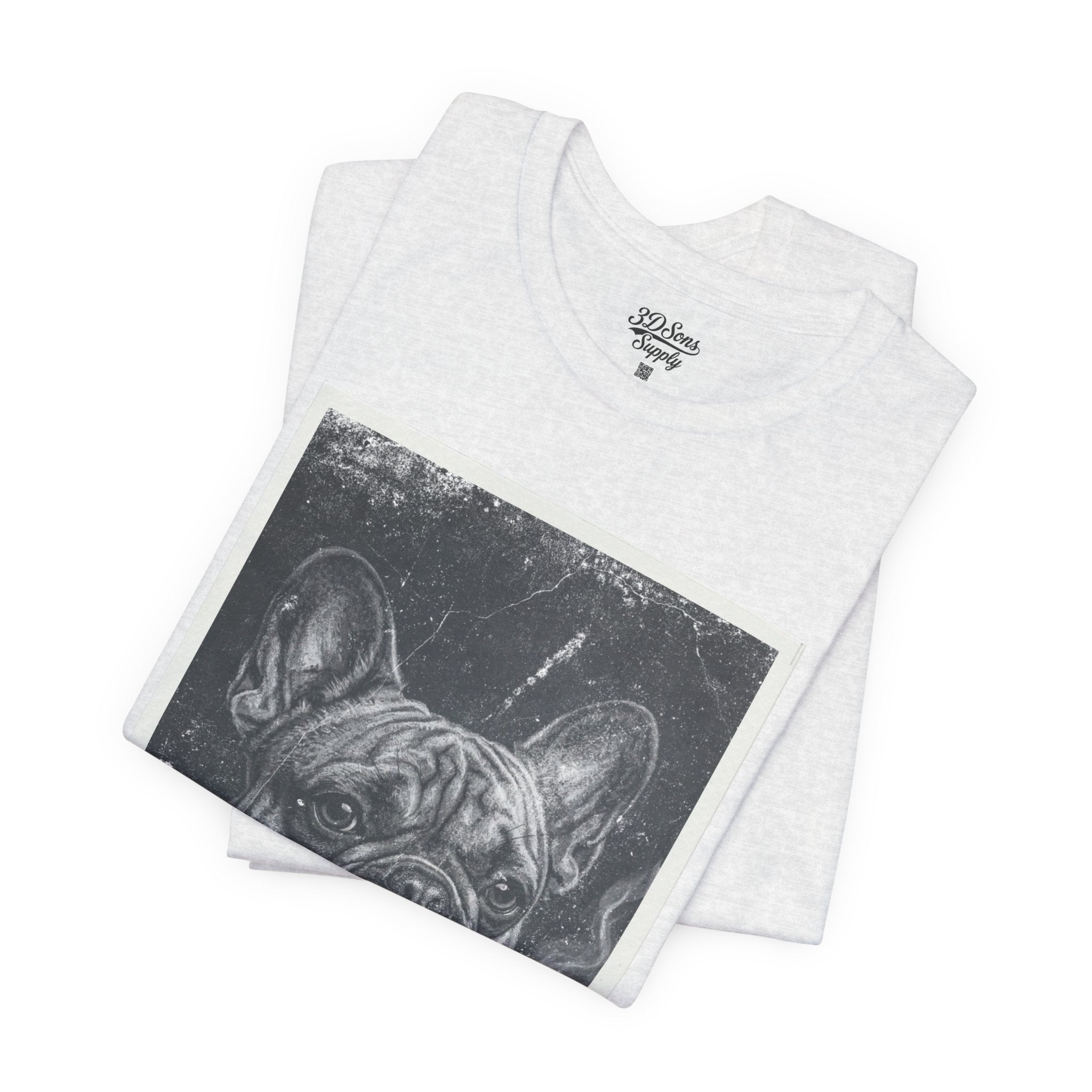 French Bulldog Smoking Graphic Tee — Retro Smoky Dog Art T-Shirt