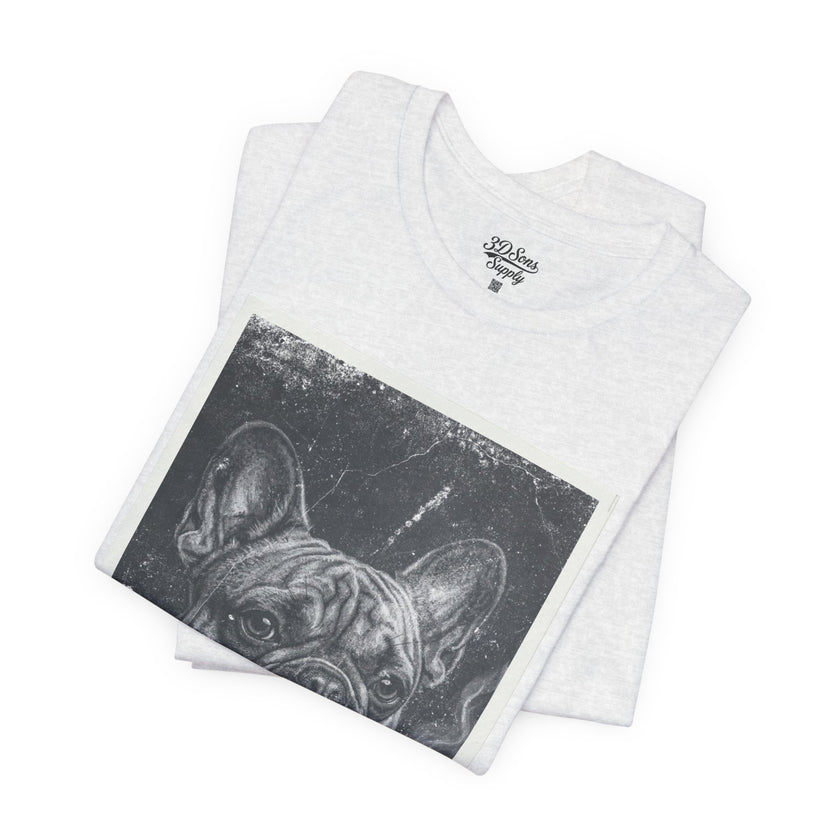 French Bulldog Smoking Graphic Tee — Retro Smoky Dog Art T-Shirt