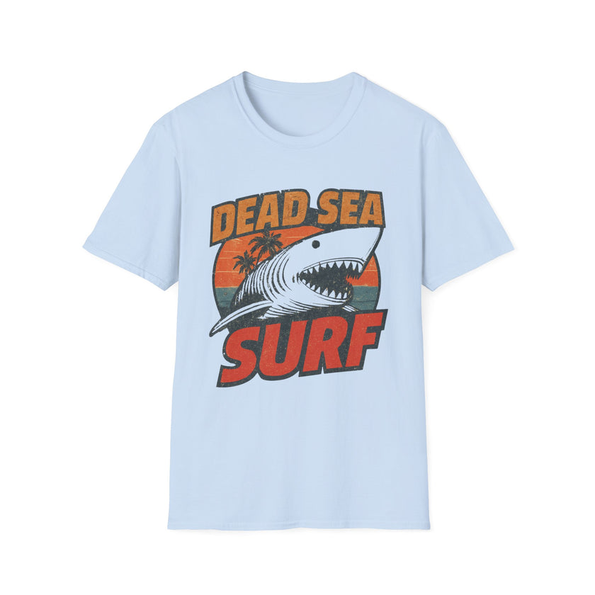 Dead Sea Surf Shark Tee | Summer Vintage Surf Palm Sunset Shirt – 3D Sons Supply Co