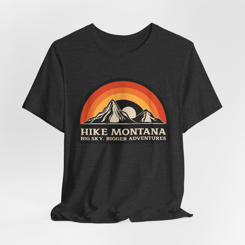 Hike Montana Mountain Adventure T-Shirt — Hiking Graphic Tee