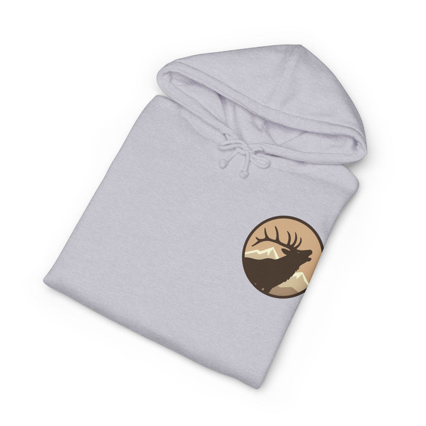 Personalized Elk Hunting Crew Hoodie — Personal Elk Silhouette Pullover
