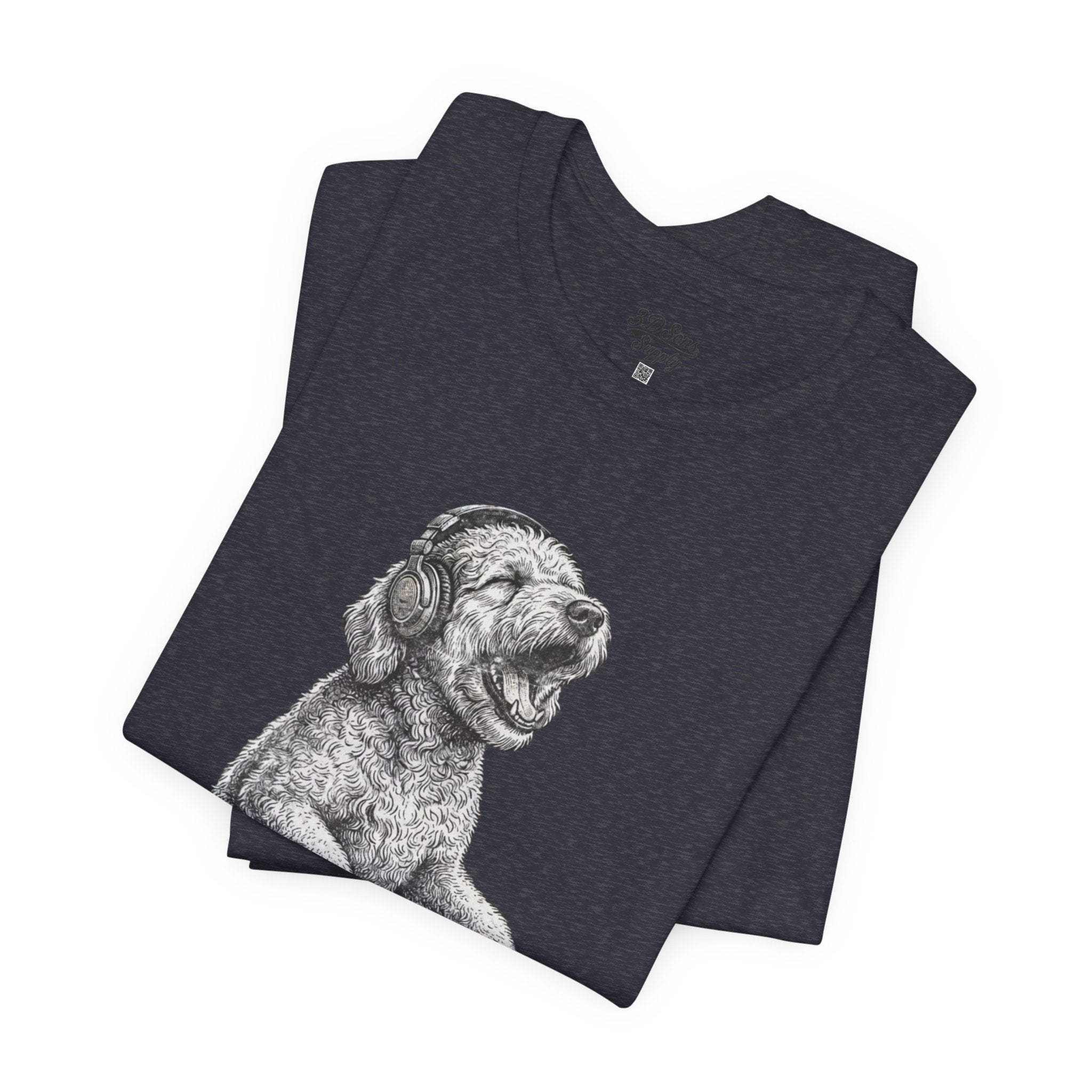 DJ Doodle T‑Shirt — Vintage Turntable Puppy Graphic Tee