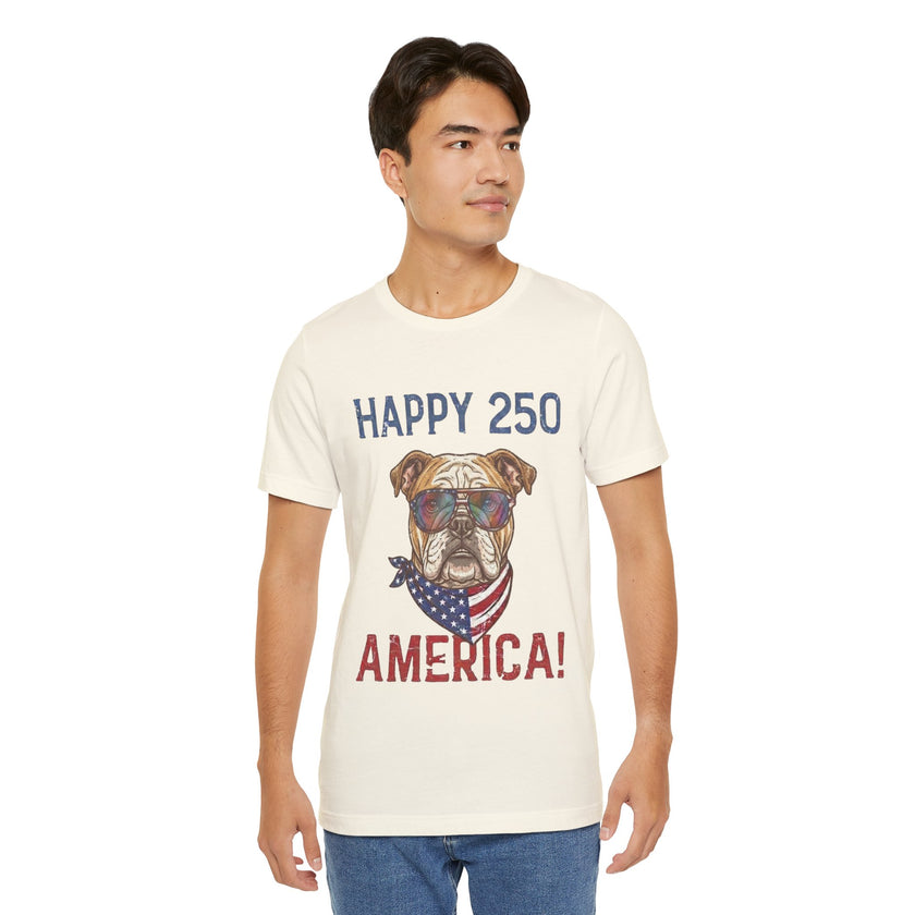 Patriotic Bulldog Tee - 