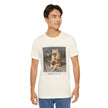 Iced Coffee Night Dog Tee — Late-Night Curb Pomeranian Graphic T-Shirt