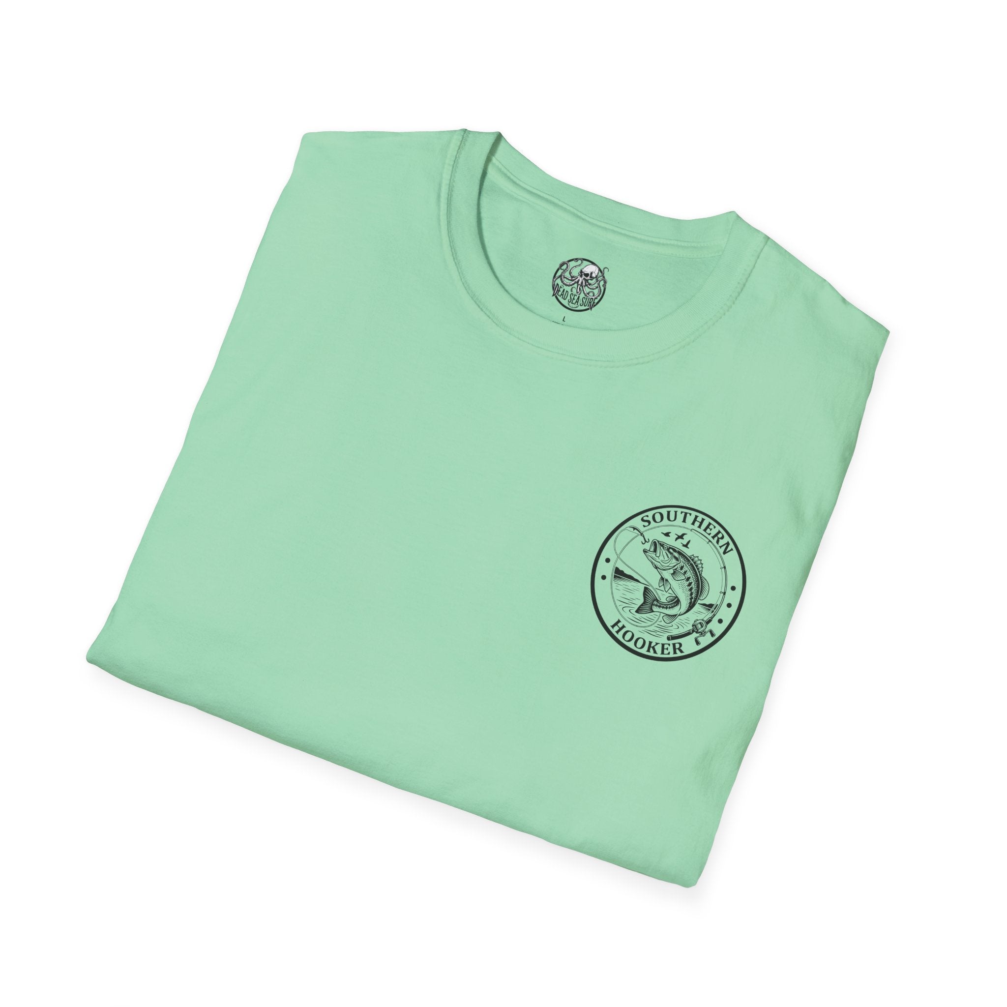 Southern Hooker Fish Graphic T-Shirt | Bass Fishing Retro Logo Tee – 3D Sons Supply Co