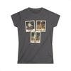 Personalized Polaroid Photo Tee — Custom 3-Image Women's Softstyle