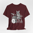 Drumming French Bulldog T-Shirt — Cute Dog Playing Drum Graphic Tee
